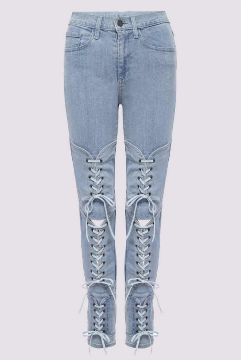 DIY Lace Jeans (easy fix) | Diy lace jeans, Lace jeans, Denim diy